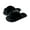 Black, variant on Finvizo Fuzzy Slippers Women's Cross Band Fluffy Slippers Open Toe Furry House Slippers Size 4 5,Pink
