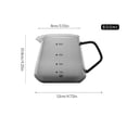 thumbnail image 4 of Matsuzay Servidor de café de vidrio, tetera de goteo reutilizable para bebidas de té helado de 600ml con báscula, recipiente para el hogar Cocina y Comedor, 4 of 6