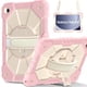 thumbnail image 1 of Funda Resistente a Golpes para Samsung Galaxy Tab A9+, Silicona Anti-caída + Funda Protectora de Capa de PC con Asa Giratoria de 360°, Soporte, Correa para el Hombro, Rosa, para Galaxy Tab A9+, 1 of 8