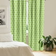 thumbnail image 2 of Ambesonne Fruit Curtains, Round Slices of Lime Striped, Pair of 28"x84", Lime Green and White, 2 of 5