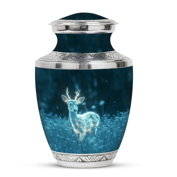 KARYLIZ Deer Urns for Human Ashes Adult - Urn for Ashes for Women, Funeral Urn for Adult Ashes Women, Cremation Urn Human Ashes - Cremation for Human Ashes - Adult Decorative Funeral 10 Inch