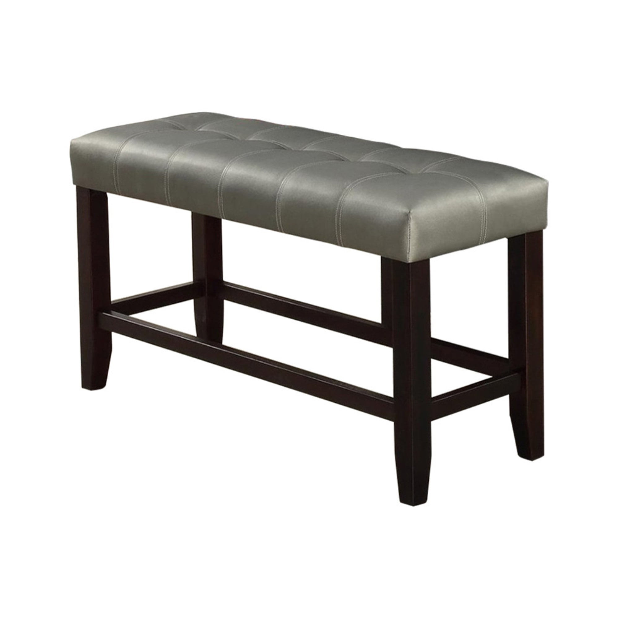 decorative handmade bench living room bench Cherry colour tufted bench stool wood legs stool entryway bench stool
