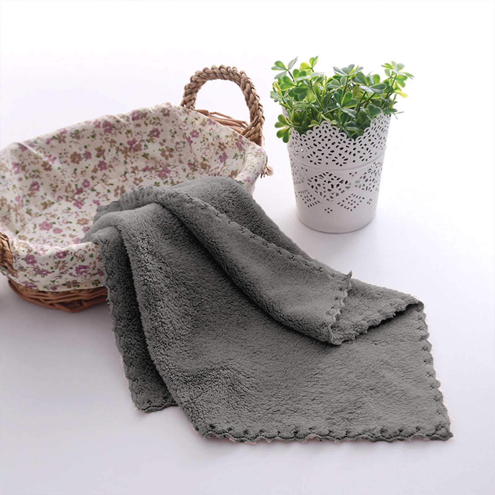 Qiweii 50PCS Bulk Bath Towel Set, Thick Soft Absorbent Household Face Towels, Economical Gift Towel Set
