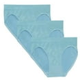 thumbnail image 2 of Fem Intimates seamless Designer Print Hi Cut Brief - 3Pk, 2 of 4