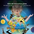 thumbnail image 2 of Globo Terráqueo Iluminado Para Niños Ar-3D Globo De Juguete Para Niños Led Integrado Para Vista Nocturna Iluminada Globo Terráqueo Para Decoración Del Hogar Y Escritorio De Oficina Serendint FN002763-00, 2 of 5