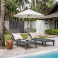 thumbnail image 5 of Devoko Set of 2 Outdoor Patio Chaise Lounge Chairs, Rattan Style, Multi-angle Adjustable, 5 of 7