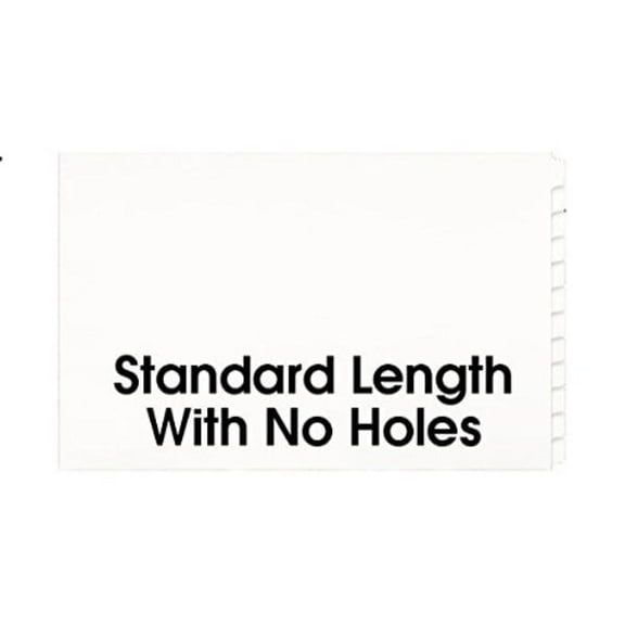 11x17 White12 Tabbed Dividers With No Holes (24 per Package)