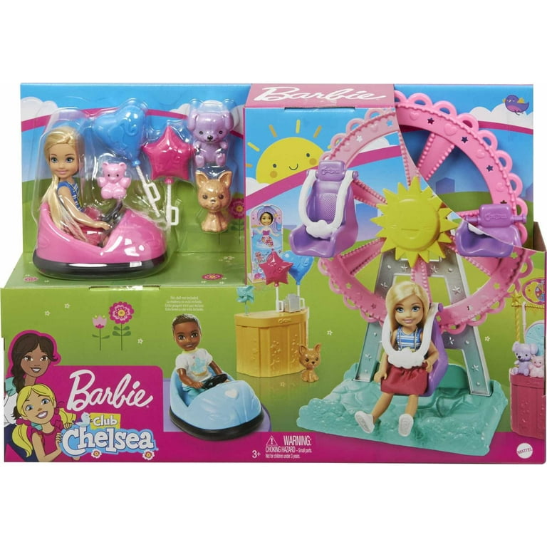 Barbie Club Chelsea Carnival Playset with Blonde Small Doll, Spinning  Ferris Wheel & Accessories