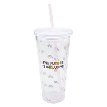 Bianca's Design The Future Is Inclusive 24 oz Clear Tumbler