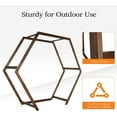 thumbnail image 3 of VINGLI Wooden Wedding 7FT Arbor, Wedding Arch for Ceremony, Heptagonal Photo Backdrop Stand for Parties, Garden Decorations, Backyard, 3 of 7