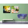 thumbnail image 2 of wall26 Massage Composition Spa with Candles Orchids Stones in Garden - Canvas Art Wall Art - 12"x12" x 2 Panels, 2 of 5