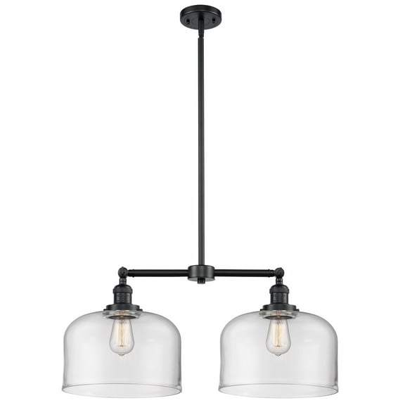 Innovations 209-OB-G72-L-LED Transitional Two Light Chandelier from Franklin Restoration collection in Bronze / Dark finish, 5.00 inches