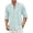 Beau Blue, variant on Black Button Down Shirt Men Linen Shirt Casual Beach Summer Clothes Cruise Shirts for Men
