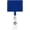 Royal Blue, variant on Rectangle Badge Reel with Swivel Alligator Clip - Large Face for Custom Designs - Heavy Duty Retractable Rectangle ID Holder for Nurses, Teachers & DIY Crafters (Black)
