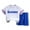 White, variant on Boy's Outfits Tracksuit Round Neck Short Sleeved Tshirt Shorts Sports Two Piece Clothes Set