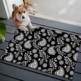 thumbnail image 4 of Black Paisley 2'x3' Washable Rug, Ethnic Vintage Floral Botanical Abstract Non-Slip Soft Doormat Area Rugs for Entrance Bathroom Bedsides, Carpet for Kitchen Bedroom, Entryway Floor Mat, 4 of 9