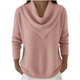 thumbnail image 1 of Yigetop Chandail à Col Roulé pour Femmes, Chandail à Col Roulé Surdimensionné pour Femmes, Mode Automne Hiver, Chandail à Manches Longues Tendance, Chandails d'Hiver pour Femmes, Rose P, 1 of 5
