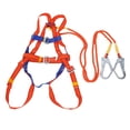 thumbnail image 3 of Kit de arnés de seguridad para protección industrial contra caídas con doble pierna, cordón y ganchos elásticos con amortiguador de 6,6 pies, sistema Macarena Arnés de detención de caídas, 3 of 8