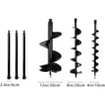 thumbnail image 4 of Datingday 72CC 4HP Stroke Gas Post Hole Digger Gas Powered Post Hole Digger Auger Petrol Drill Bit Earth Borer(4" & 8" & 12") Ultra Sharp Blades, 4 of 8