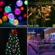 thumbnail image 4 of Guirnalda de luces solares de 5 m para jardín exterior, 30 LED, impermeable, bola de cristal, decoración colorida para festivales, fiestas, bodas, patios y Navidad (multicolor), 4 of 5