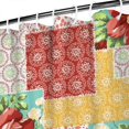 thumbnail image 4 of Waterproof Pioneer Shower Curtain 84x72 Inch Polyester Unique Colorful Floral Shower Curtain for Bathroom Hotel Home Decor with 12 Plastic Hooks, 4 of 5