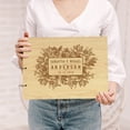 thumbnail image 2 of Darling Souvenir Personalized Engraved Laser Cut Wedding Guest Book Wooden Cover Sign-in Book Registry Guestbook Scrapbook-WV, 2 of 7