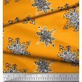 thumbnail image 3 of Soimoi Georgette Viscose Fabric Floral Block Print Fabric by The Yard 42 Inch Wide, 3 of 3
