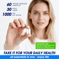 thumbnail image 4 of Organic Moringa 10:1 Extract, 1,000 mg Strength, 60 Vegan Capsules, Pure Oleifera Leaf Superfood, All-Natural, Non-GMO, Made in The USA, 4 of 7