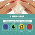 thumbnail image 2 of WHAMVOX Ocarina Practice Instrument Travel Child 8x8cm Red, 2 of 8