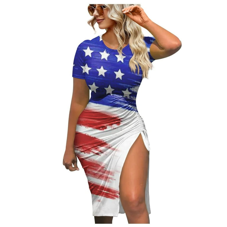Women's american flag clearance dress