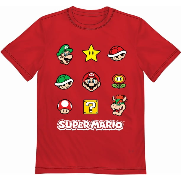 Nintendo Video Game Super Mario Characters Adult TShirt