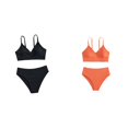 thumbnail image 1 of (2-Pack) Rinsvye Girls Cartoon Beach Sun Bikini 3 Piece Swimsuit Sets With Tankini Rash Guard And Skirt For Summer Pool, 1 of 3