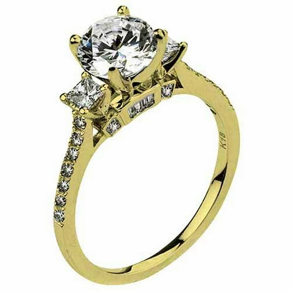 1.44 Carat Brilliant Round Cut Diamond Engagement Ring