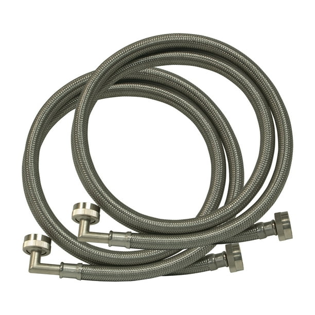 Eastman 48378 Braided Stainless Steel Washing Machine Connectors with