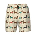thumbnail image 4 of Lsque Mens Swim Trunks Dachshund Dog Pattern - Bathing Suit Compression Liner - Beach Swim Shorts Swimwear - (S-3XL) - Stretch Quick Dry -XX-Large, 4 of 9