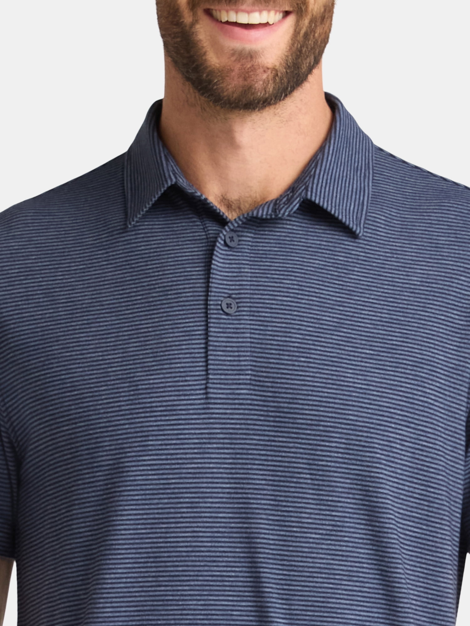 George Men's & Big Men's Poly Polo with Short Sleeves, Sizes S-3XL