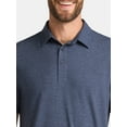 thumbnail image 4 of George Men's & Big Men's Poly Polo with Short Sleeves, Sizes S-3XL, 4 of 5