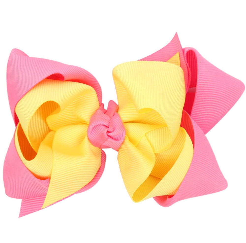 baby_topwholesaler1 Handmade Grosgrain Ribbon Bows with Clips - Stylish Boutique Hair Bows for Adults for Baby and Kids