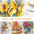 thumbnail image 3 of Painting Supplies Set, 49 Pieces Watercolor Painting Kit with Wooden Tabletop Easel, Includes Watercolor Paints, Brushes, Palette, Canvas Panels and Painting Pads, 3 of 7