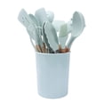 thumbnail image 2 of Juego de Utensilios de Cocina BuyWeekMX Utensilios de Silicona con Mango de Madera, 2 of 5