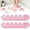 Pink, variant on Self Adhesive Shell Anti Slip Stickers 12 Pack Textured Shower Floor Grip For Bathtub