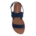 thumbnail image 2 of City Classified Shoes Women Plain Basic Gladiator Sandals Ankle Strap WINNIE-S Navy Blue 10, 2 of 2