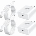 thumbnail image 1 of iPhone 16 Pro Max Charger Fast Charging, 45W Super Fast USB C iPhone 16 Charger Block with 10FT Long Charging Cord Cable for iPhone 16 Pro Max/16 Pro/16/16 Plus, 15 Pro Max/15 Pro/15, Android Phone, 1 of 1