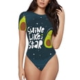 thumbnail image 2 of Picia Avocado in Space1 Womens One Piece Swimsuits Modest Tummy Control Bathing Suits Lace Up Slimming Swim Suit-XX-Large, 2 of 9