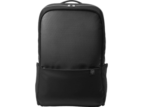 black and silver backpack