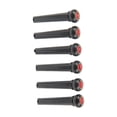 thumbnail image 4 of Guitar Bridge Pin Set, Plastic Clarity Increasing 6Pcs Guitar Bridge Pin Kit Black Stable  For DIY Blue Head Type,Red Head Type, 4 of 8