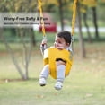 thumbnail image 2 of JBeeCtrl Baby Swing High Back Full Bucket Toddler Swing Seat with Coated Chain and Carabiners, 1 Pack, 7.8 x 17.7 x 11 in- Yellow, 2 of 7