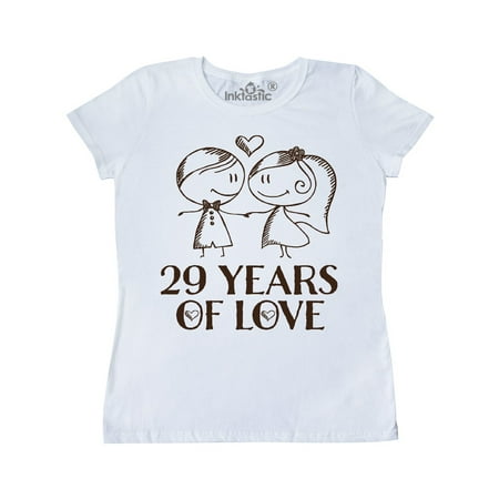 29th Anniversary couples line drawing Women's T-Shirt
