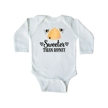 

Inktastic Honey Bee Girls Cute Gift Baby Girl Long Sleeve Bodysuit
