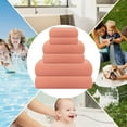thumbnail image 5 of CASA COPENHAGEN Waffle Towel, 6Pieces 100% Cotton Large Towel Set- Malibu Peach, 2Bath 2Hand 2Washcloths Instant Absorb and Dry, Soft Strong Towels for Hotel Spa Kitchen Bathroom & Shower, 5 of 5